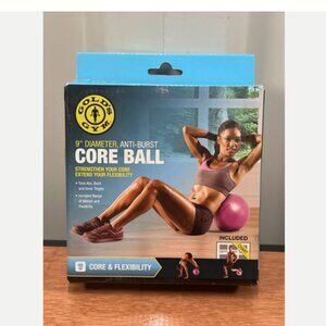 GOLD'S GYM CORE BALL 9" HOME TRAINING FLEXIBILITY STRENGTHENING ANTI-BURST NIB